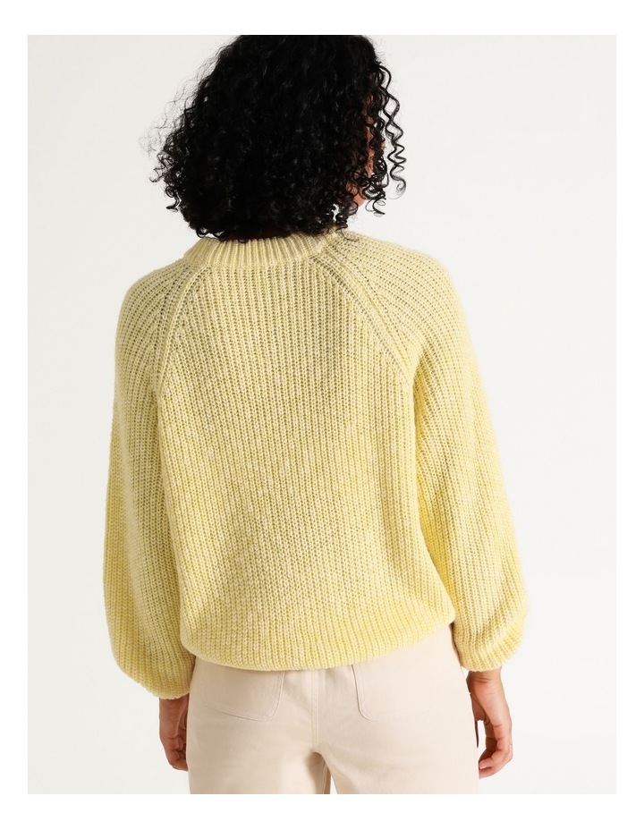 Crew Neck Raglan Balloon Sleeve Jumper 