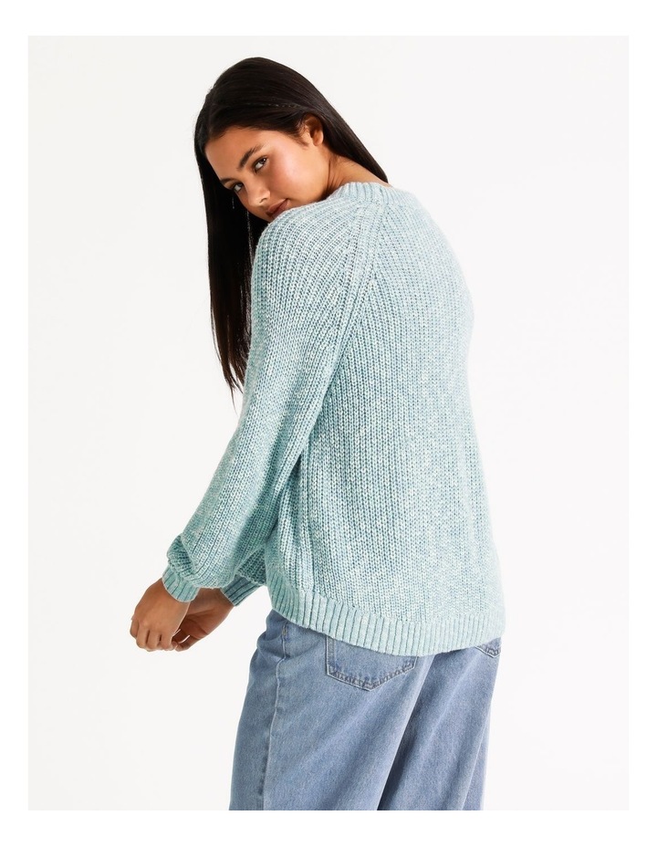 Crew Neck Raglan Balloon Sleeve Jumper 
