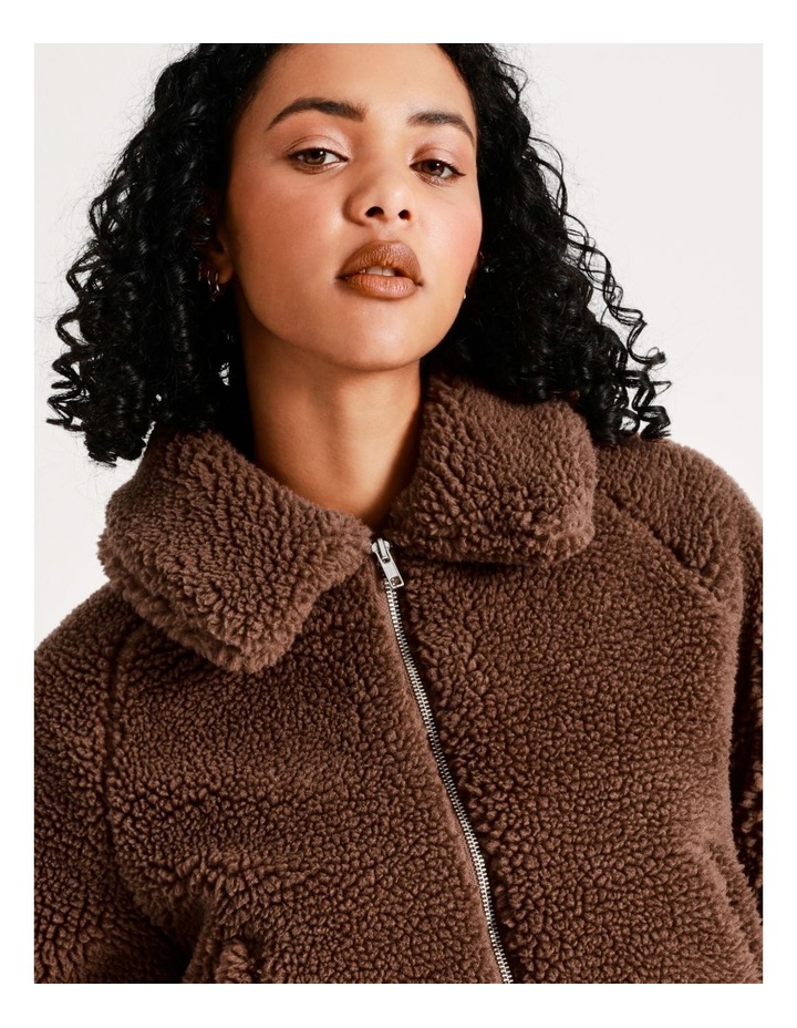 Miss Shop Teddy Bomber Jacket In 