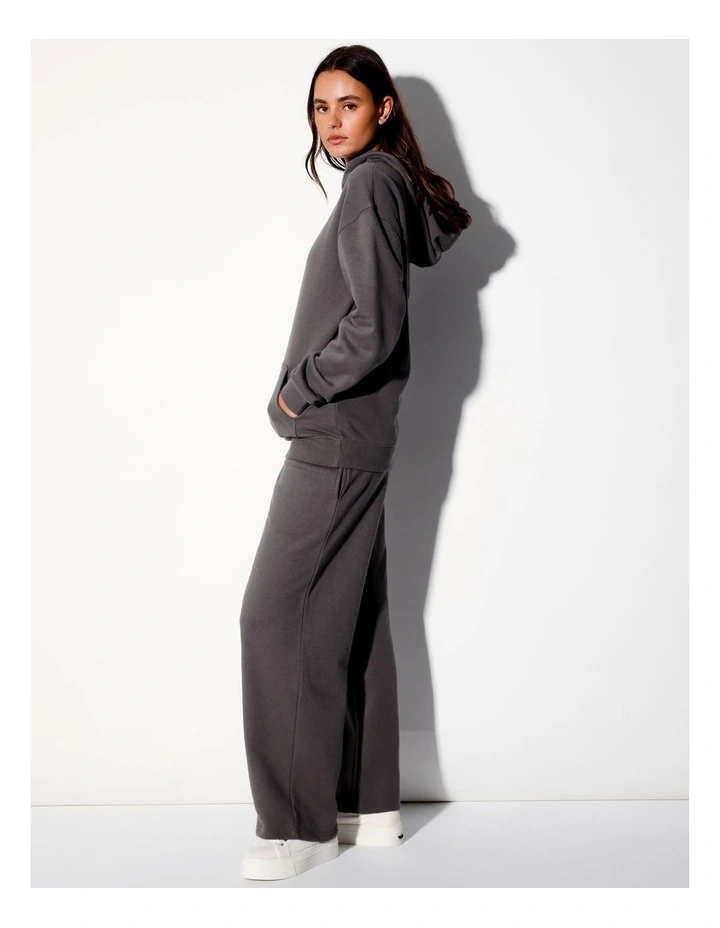 Recycled Blend Oversized Hoodie in Charcoal image 4