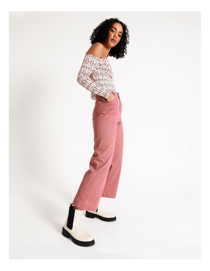 Miss Shop Cotton Wide Leg Pant Rose | MYER