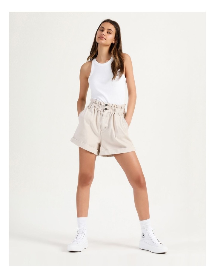 high waist shorts denim