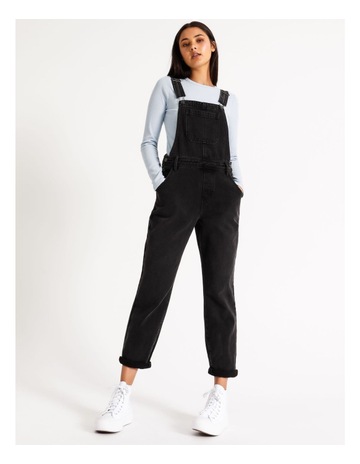 denim black overalls
