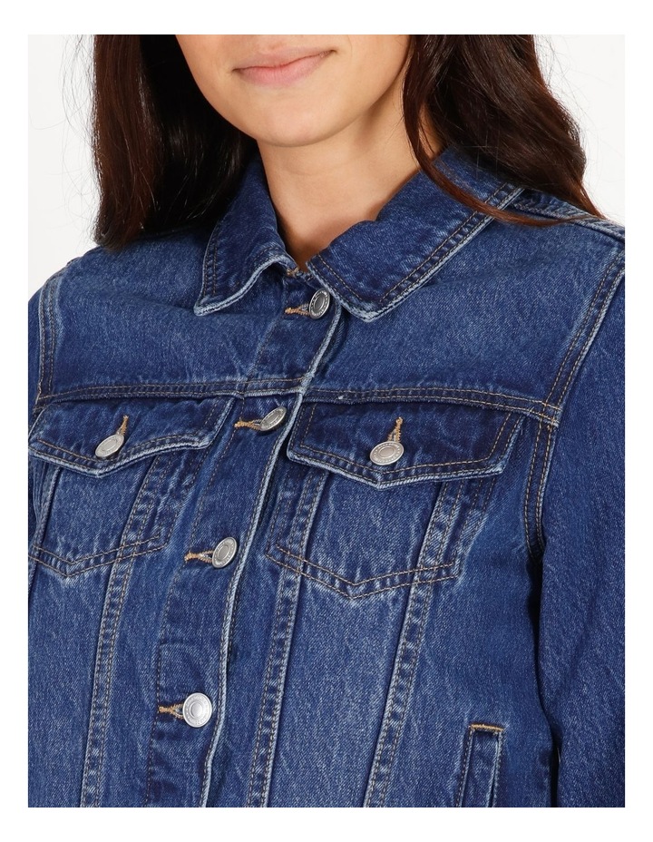 Grab Denim Denim Jacket Mid Blue | MYER