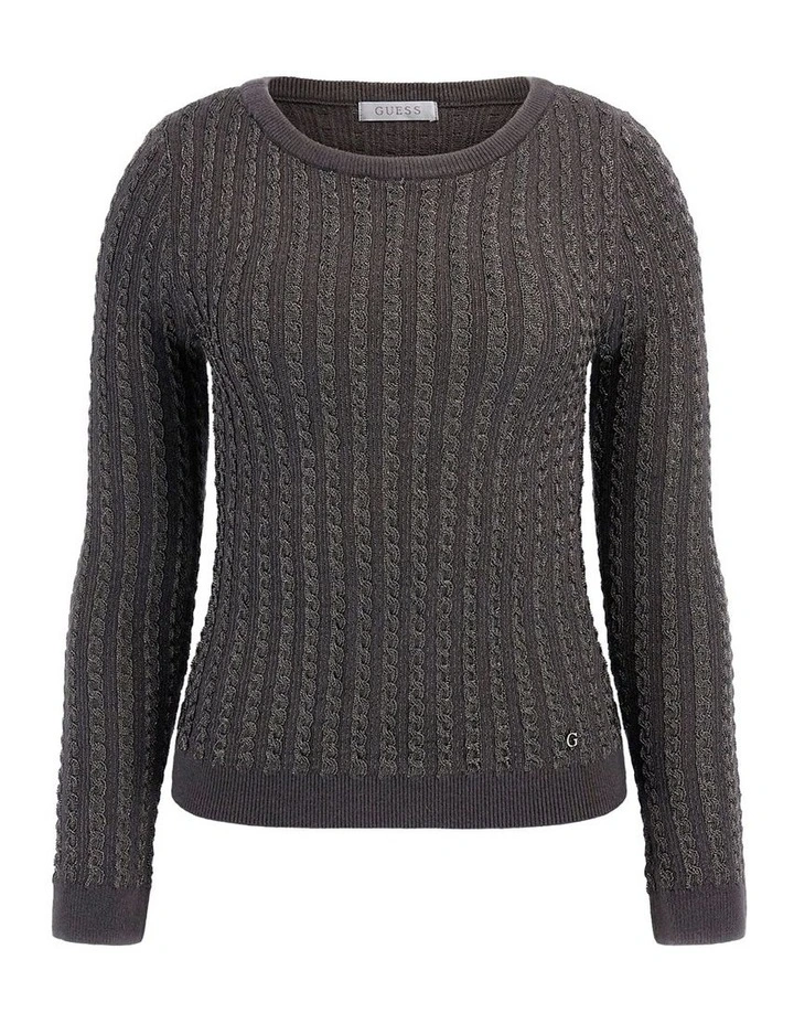Josie Boat Neck Long Sleeve Sweater in Black image 5