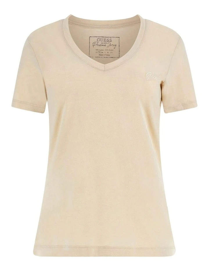 Short Sleeve Slubby Tee in Pearl Oyster image 5