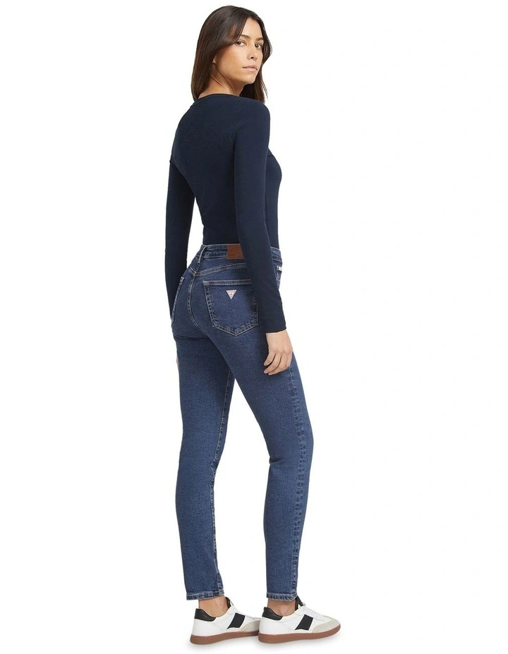 G05 High Rise Skinny Jeans in Medium Wash image 4