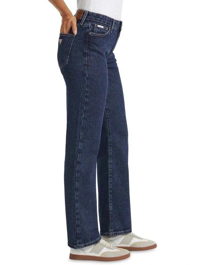 G08 Mid Rise Straight Jeans in Dark Wash image 2