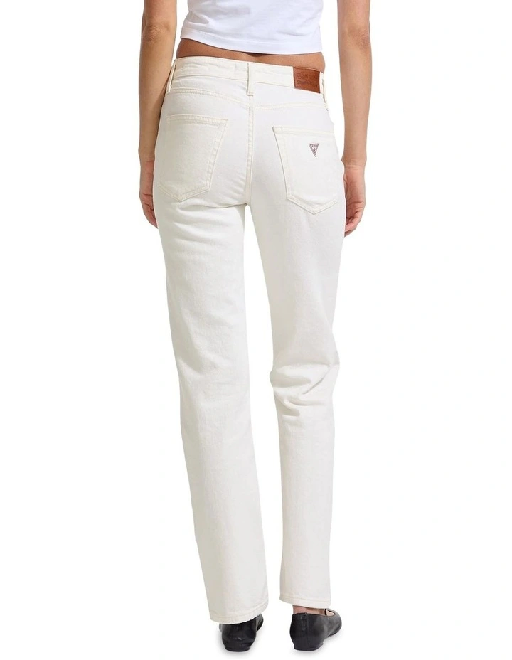 G08 Mid Rise Straight Jeans in Natural White image 2