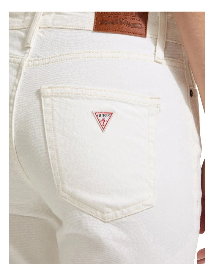 G08 Mid Rise Straight Jeans in Natural White image 3