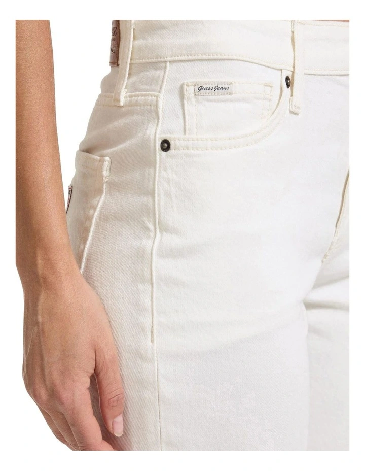 G08 Mid Rise Straight Jeans in Natural White image 4