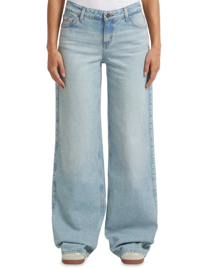 G11 Wide Leg Jeans in River Light Vintage image 7