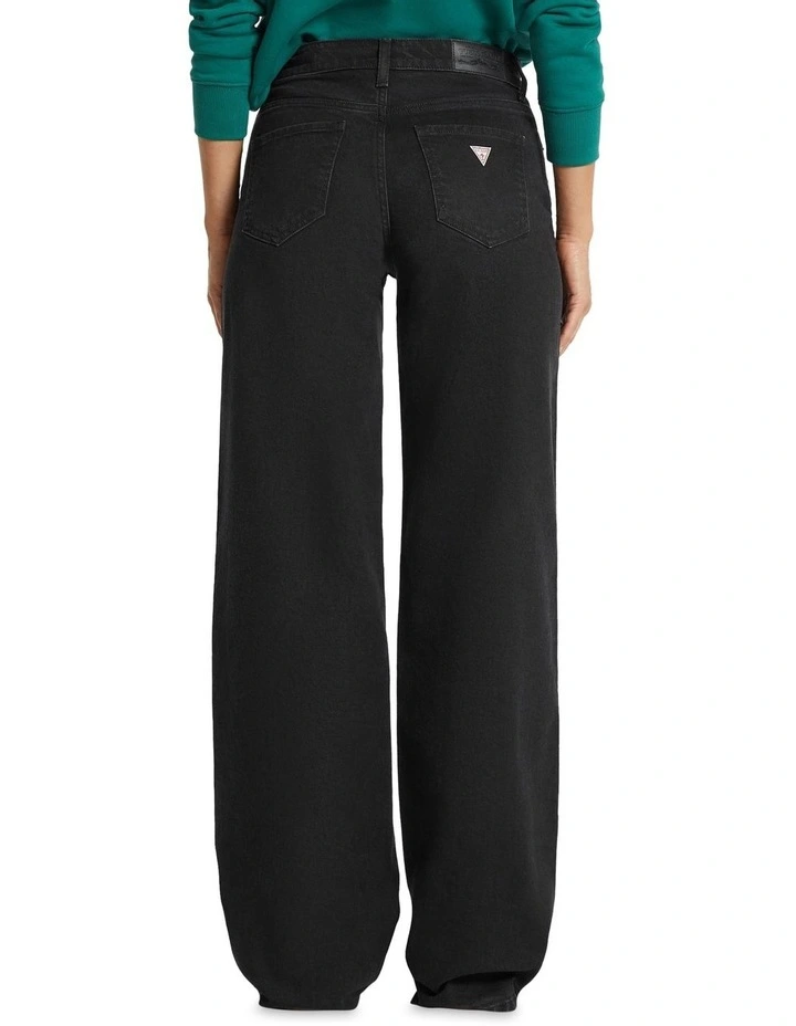 G11 Wide Leg Jeans in Black image 3