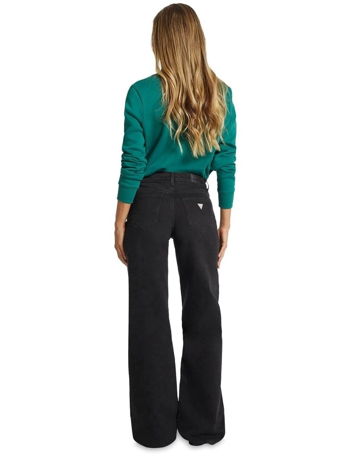 G11 Wide Leg Jeans in Black image 4