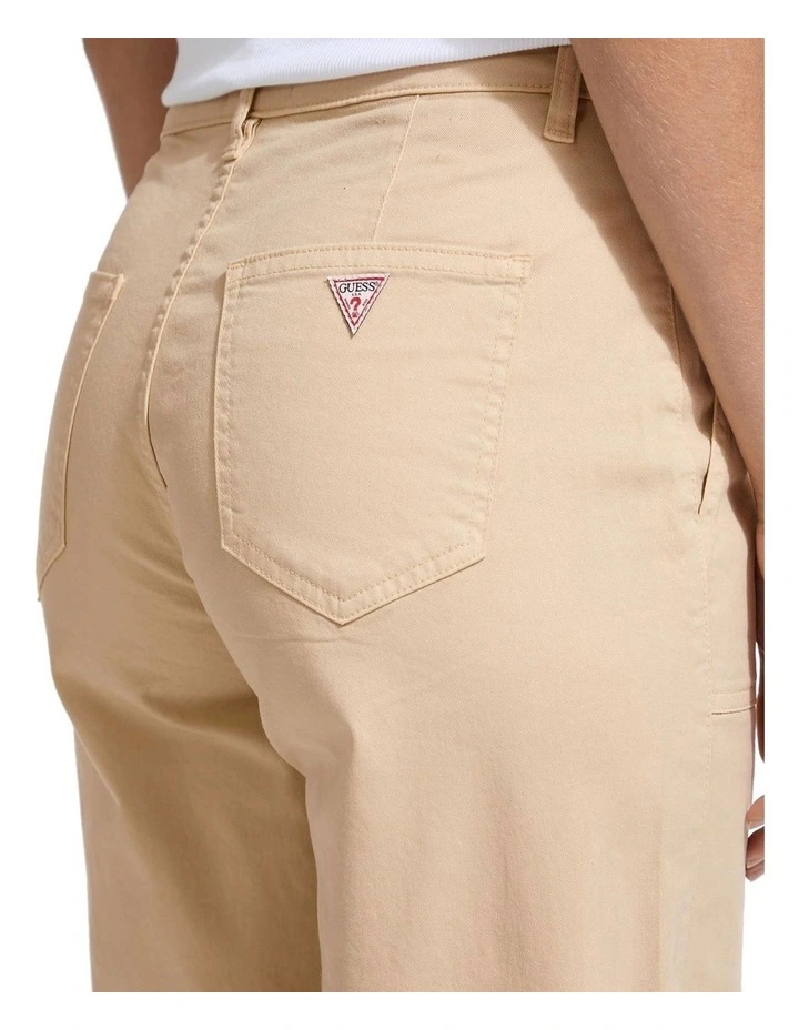 Utility Wide Leg Pant in Brown image 4