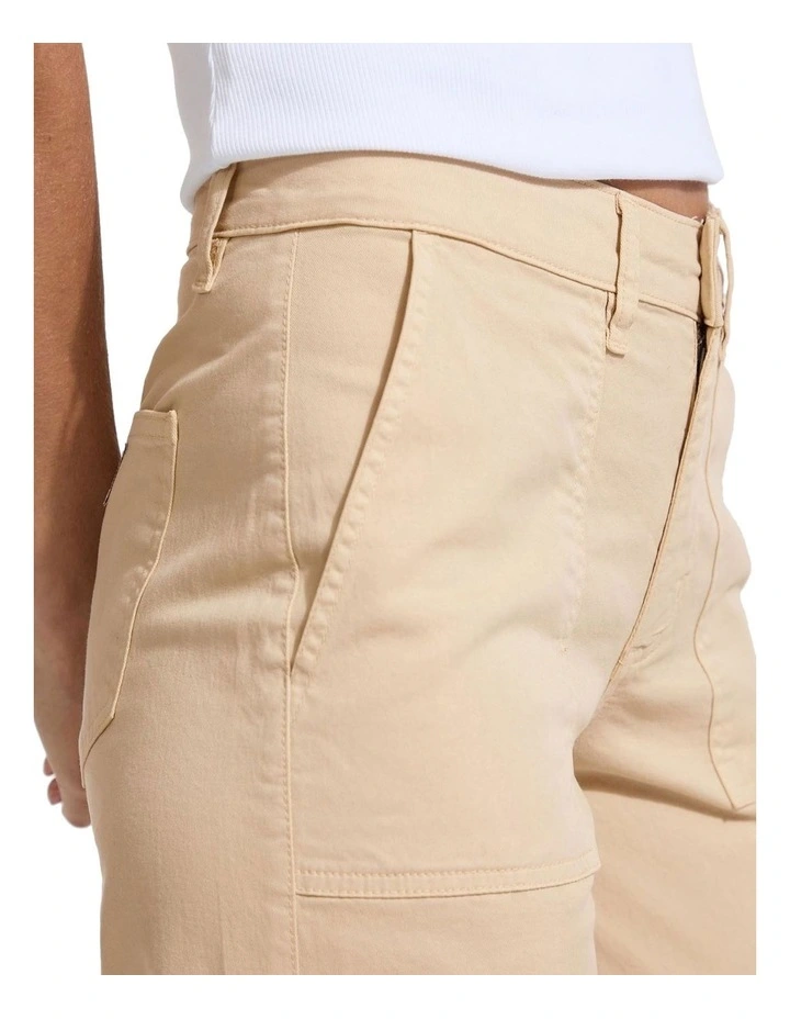 Utility Wide Leg Pant in Brown image 5