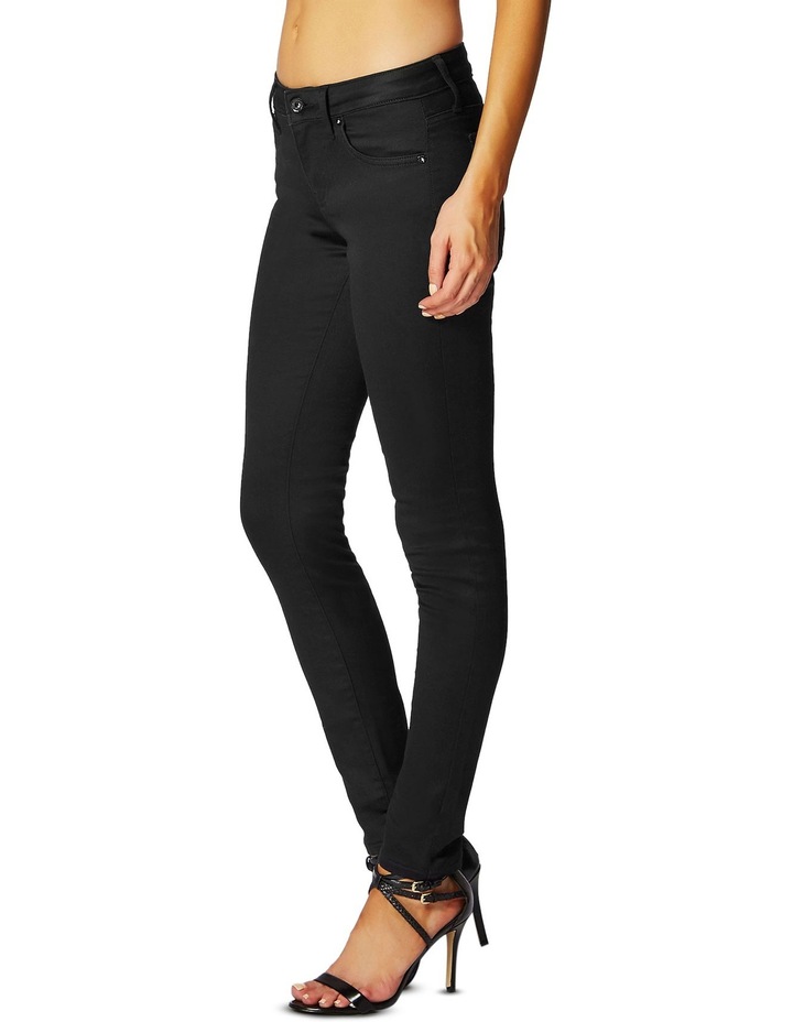 guess power curvy mid black