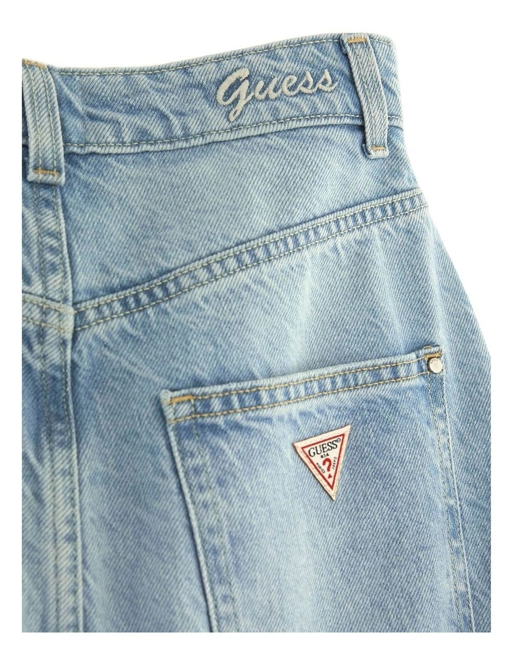 Wenona Back Split Skirt in Blue image 5