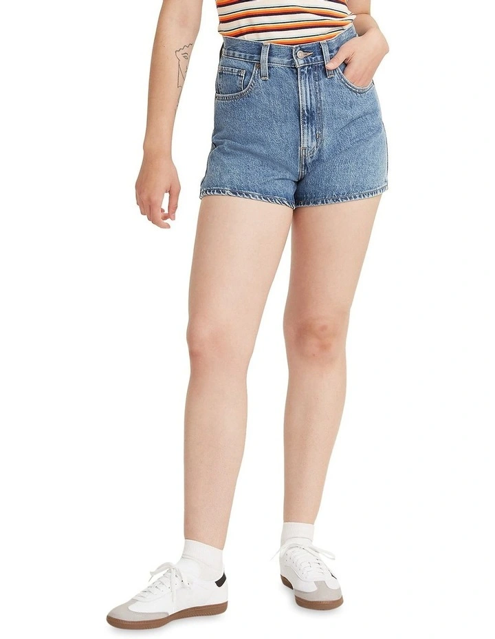 High-Waisted Mom Shorts in Amazing image 1