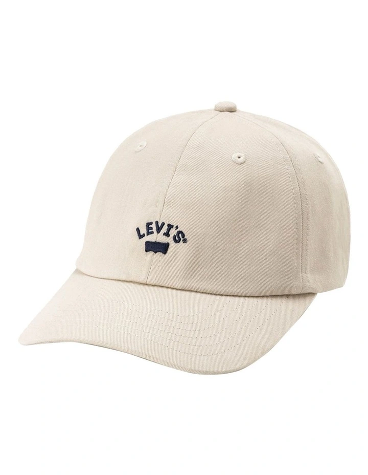 Lazy Logo Cap in Off White image 1