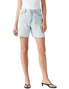 High-Rise Baggy Shorts in Luxury Trip