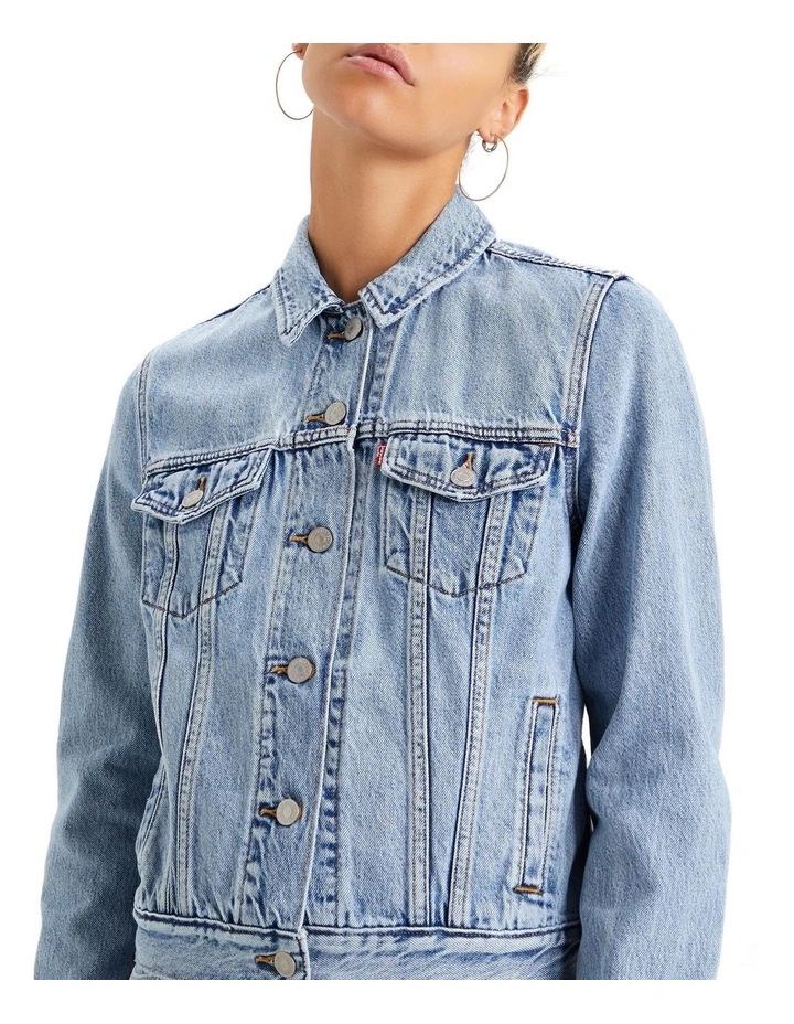 Original Trucker Denim Jacket in Light Blue image 2