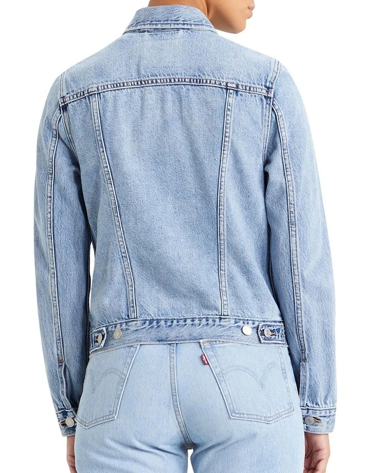 Original Trucker Denim Jacket in Light Blue image 3
