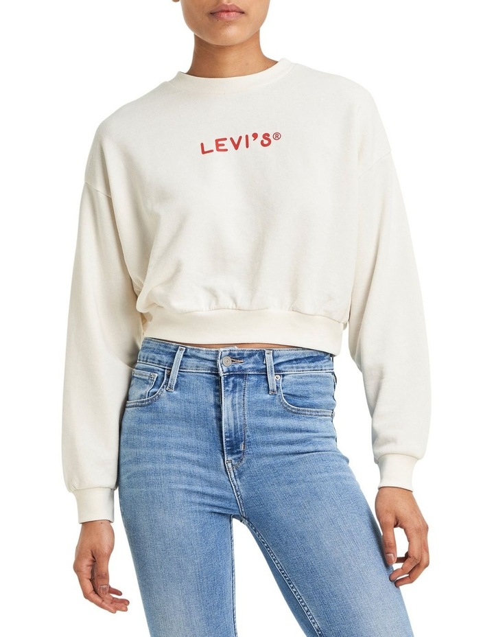 white jumper crew neck