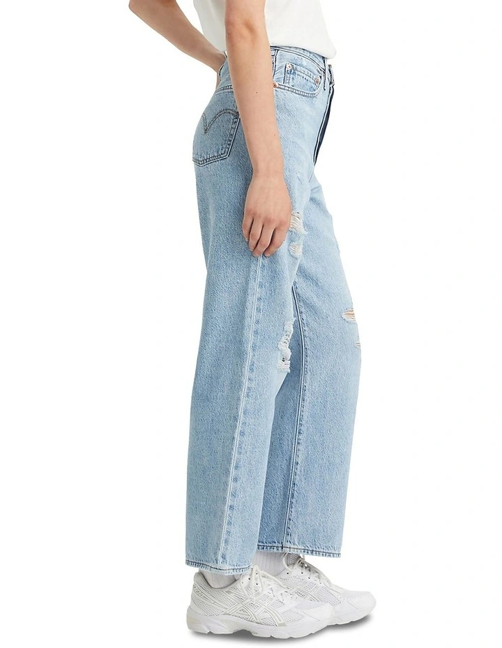 Ribcage Straight Ankle Jeans in Blue image 2