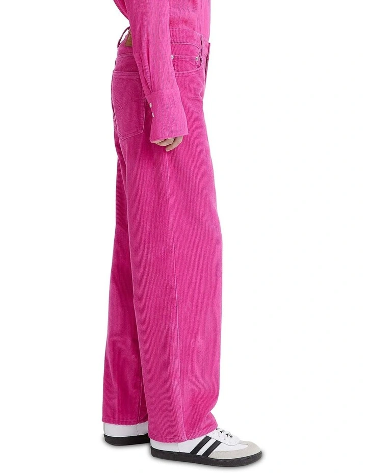 Baggy Dad Jeans in Pink image 3