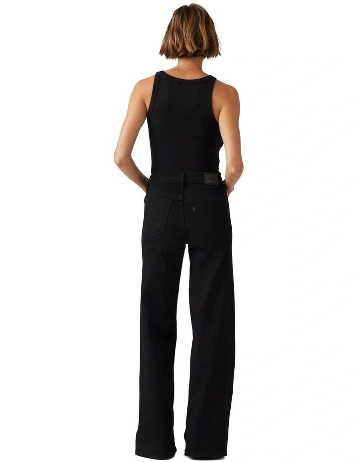 318 Shaping Wide-Leg Jeans in Soft Black image 2