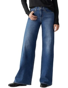318 Shaping Wide-Leg Jeans in Blue