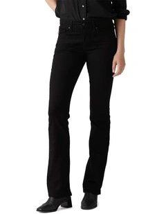 315 Shaping Bootcut Jeans in Soft Black