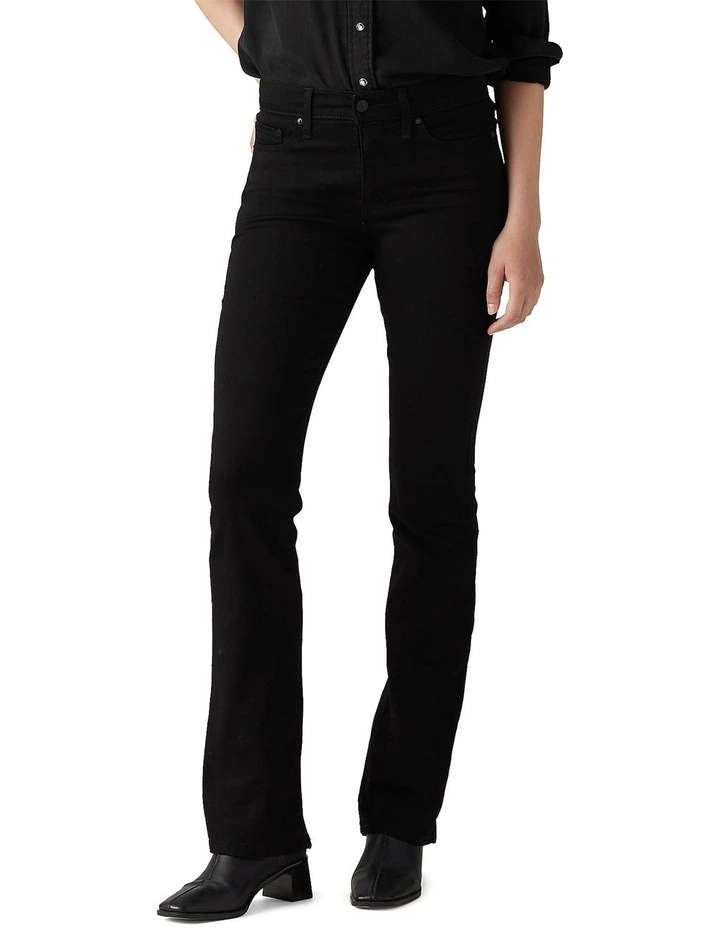 315 Shaping Bootcut Jeans in Soft Black image 1