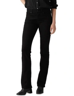 315 Shaping Bootcut Jeans in Soft Black