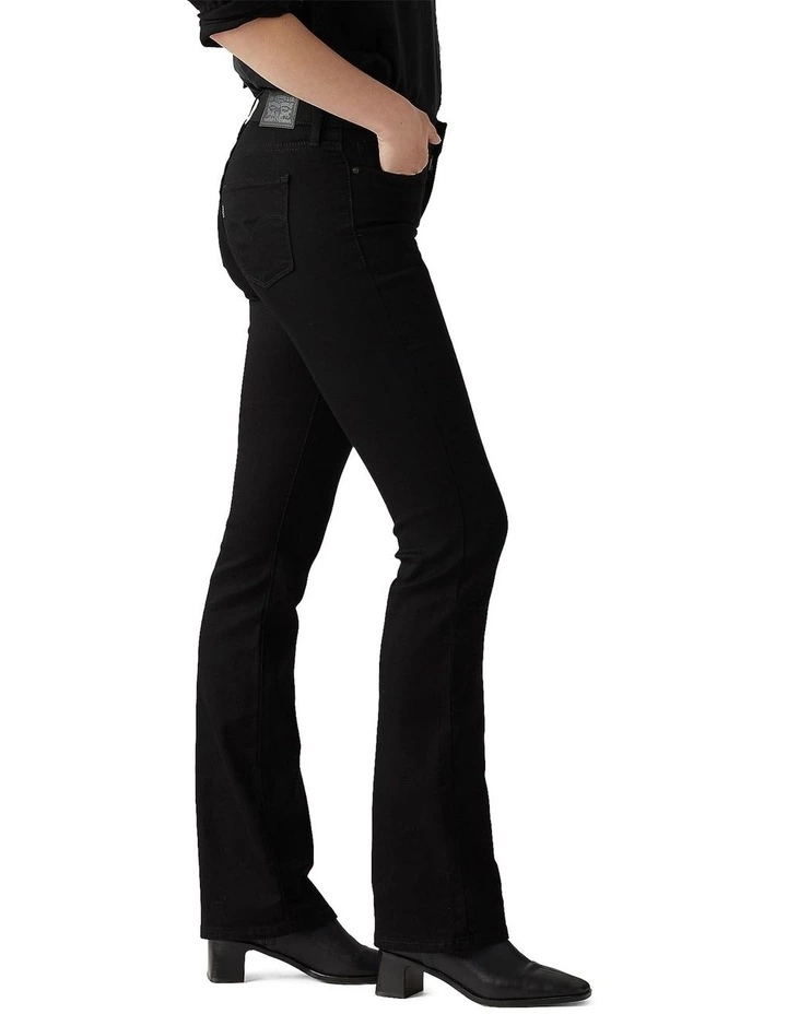 315 Shaping Bootcut Jeans in Soft Black image 3