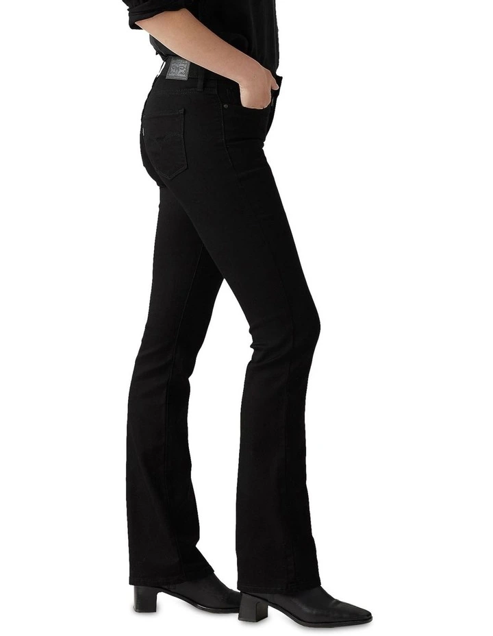 315 Shaping Bootcut Jeans in Soft Black image 3