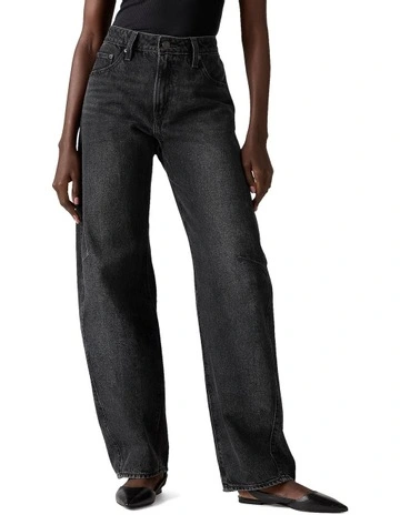 Baggy Dad Barrel Jeans in Rebel Edge
