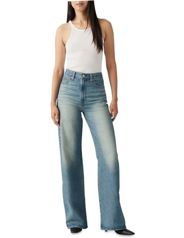 Ribcage Wide Leg Jeans in Tint Story