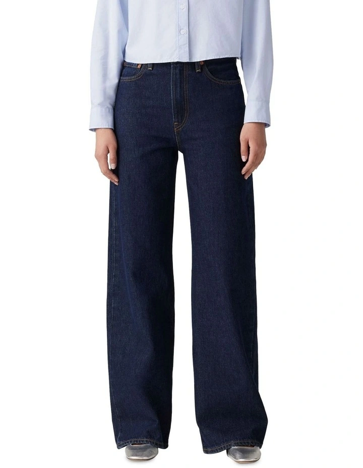 Ribcage Wide-Leg Jeans in Shaded View image 1