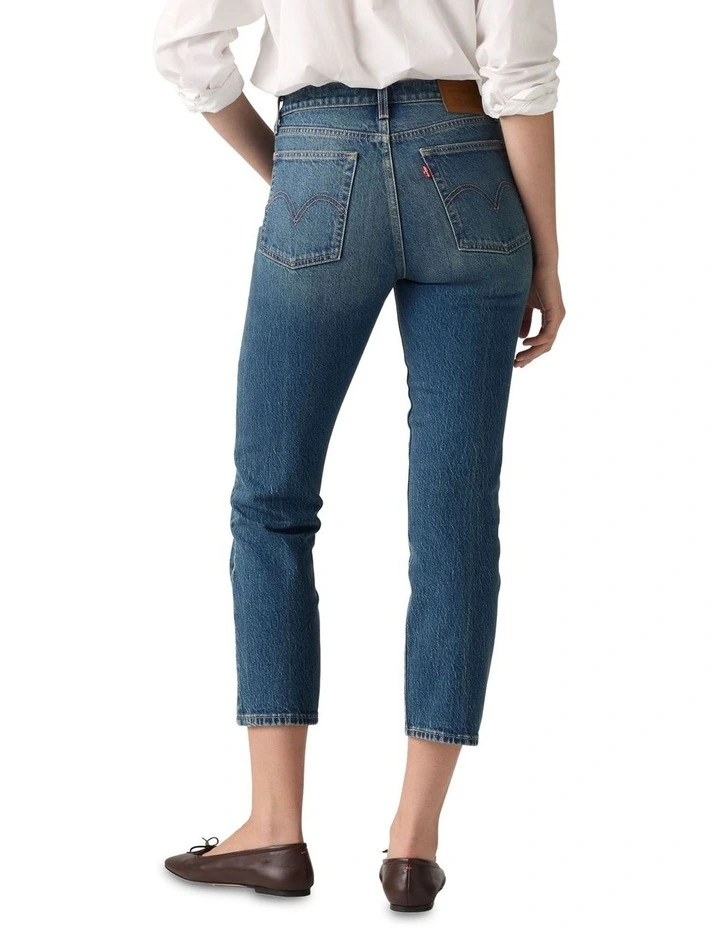 Wedgie Straight Jeans in Blue image 2