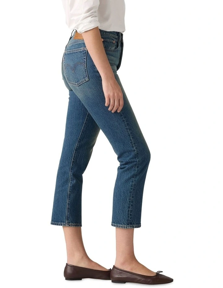 Wedgie Straight Jeans in Blue image 3
