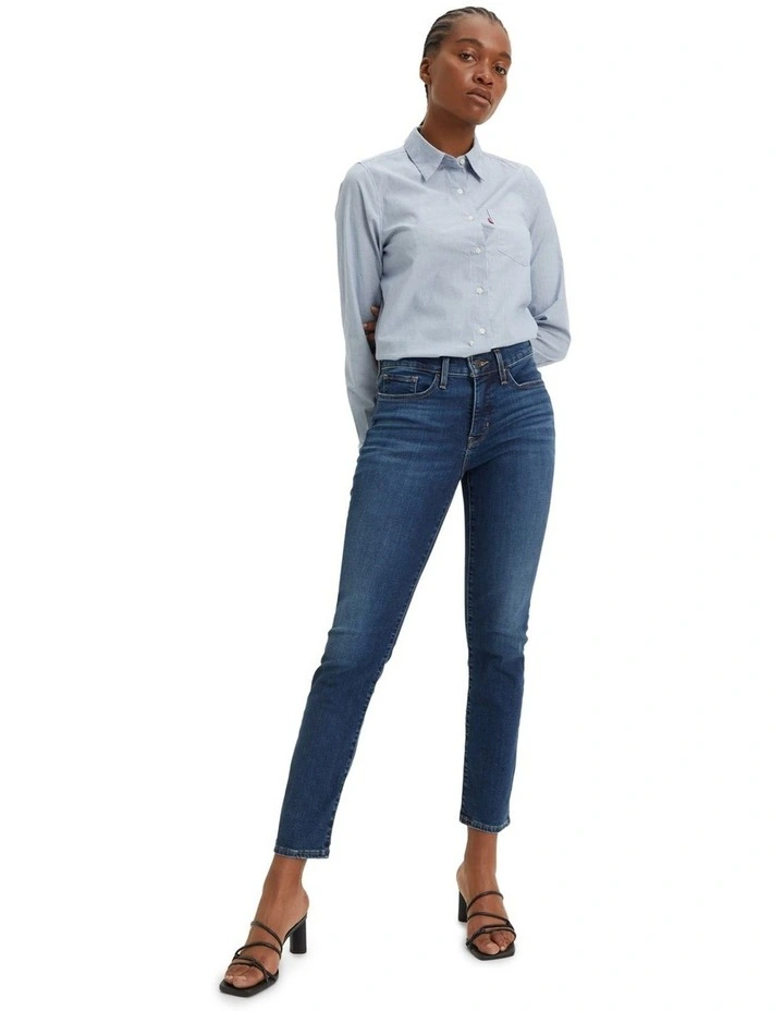 314 Shaping Straight Jeans in Blue Wave Dark in Blue Wave Dark image 1