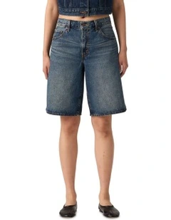 Baggy Dad Jorts in Hinged Heart