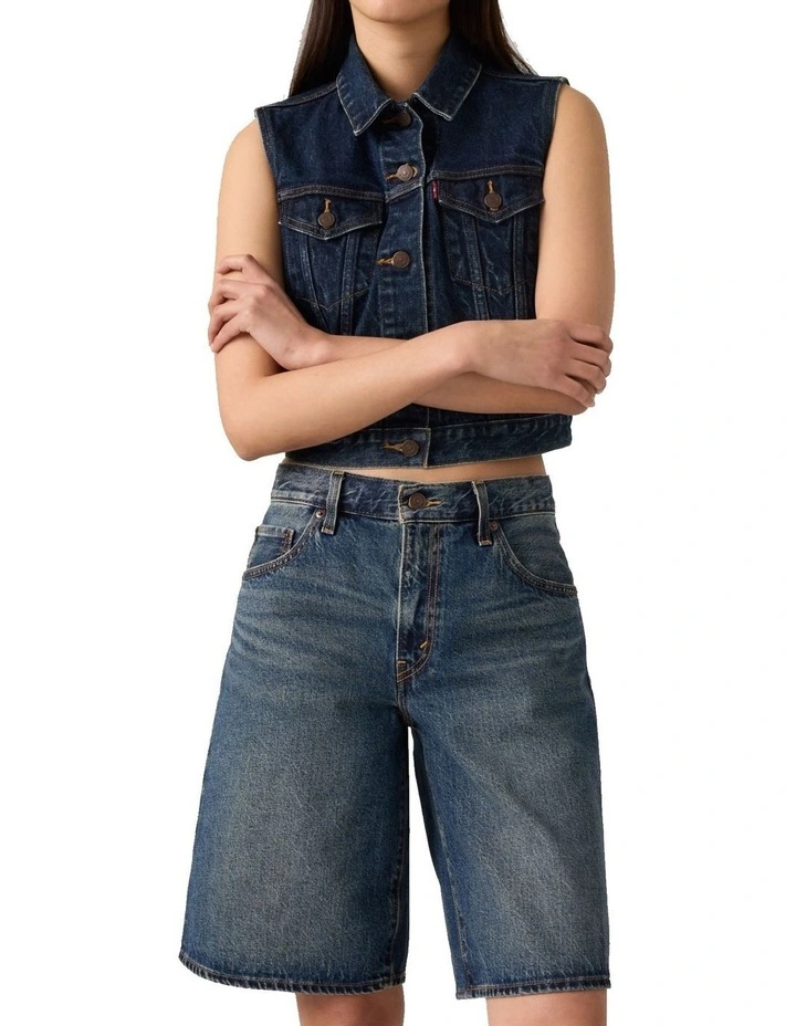 Baggy Dad Jorts in Hinged Heart image 4