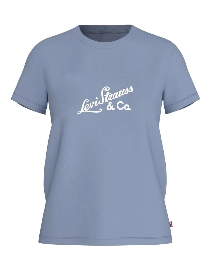 Graphic Iconic Tee in Forever Blue image 1