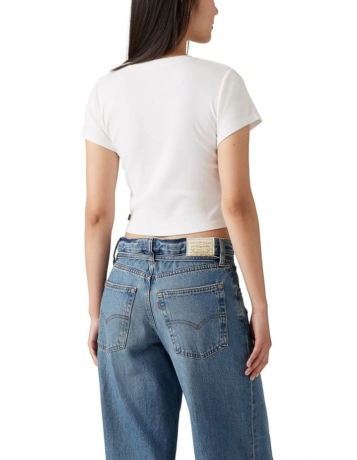 Graphic Essential Sporty Tee in Bright White image 2