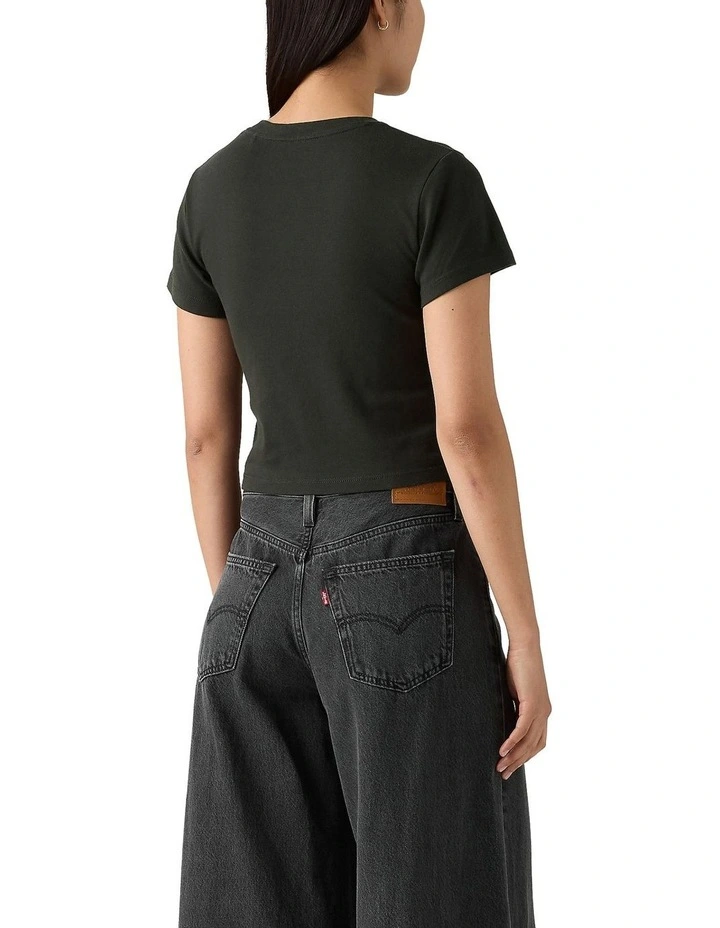 Graphic Essential Sporty Tee in Pirate Black image 2