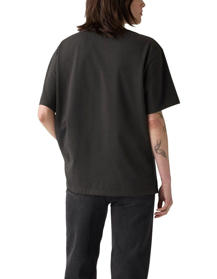 Graphic Tabor T-shirt in Pirate Black image 2
