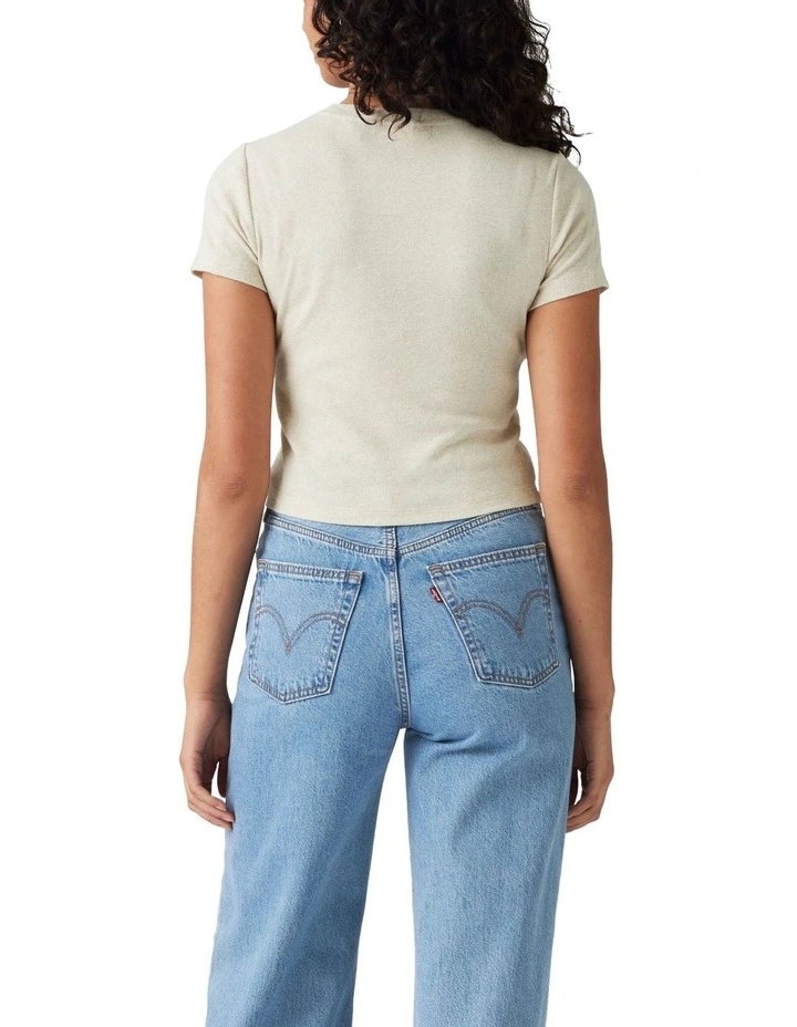 Essential Sporty T-shirt in Cream image 2